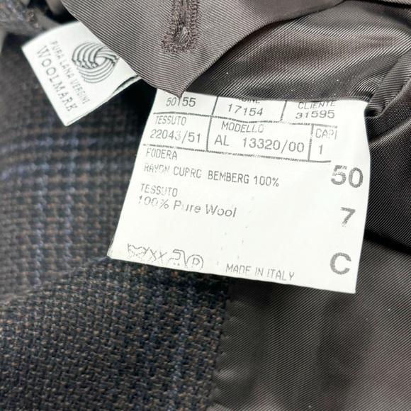 SAKS FIFTH AVENUE CANALI Men’s Charcoal Gray Sports Coat Blazer Wool Ita… - Picture 9 of 9